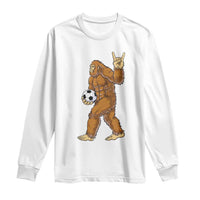 Funny Bigfoot Soccer Player Long Sleeve Shirt Folklore Cryptid Gift