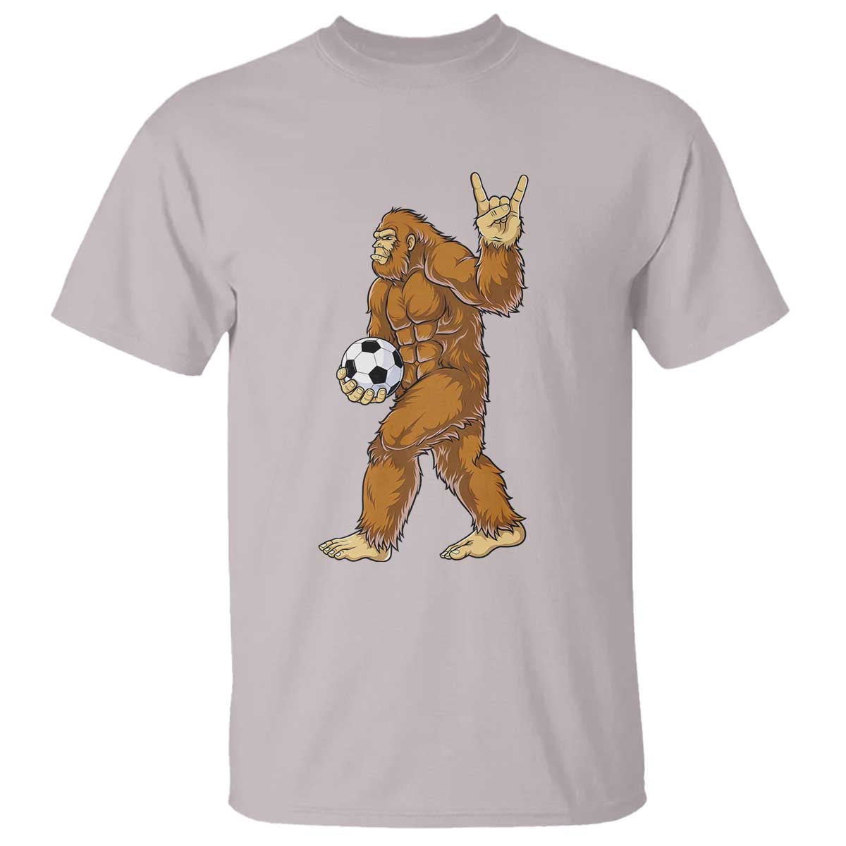 Funny Bigfoot Soccer Player T Shirt Folklore Cryptid Gift