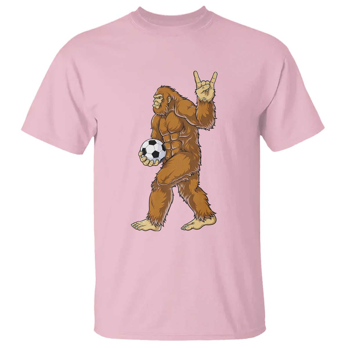 Funny Bigfoot Soccer Player T Shirt Folklore Cryptid Gift