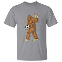 Funny Bigfoot Soccer Player T Shirt Folklore Cryptid Gift