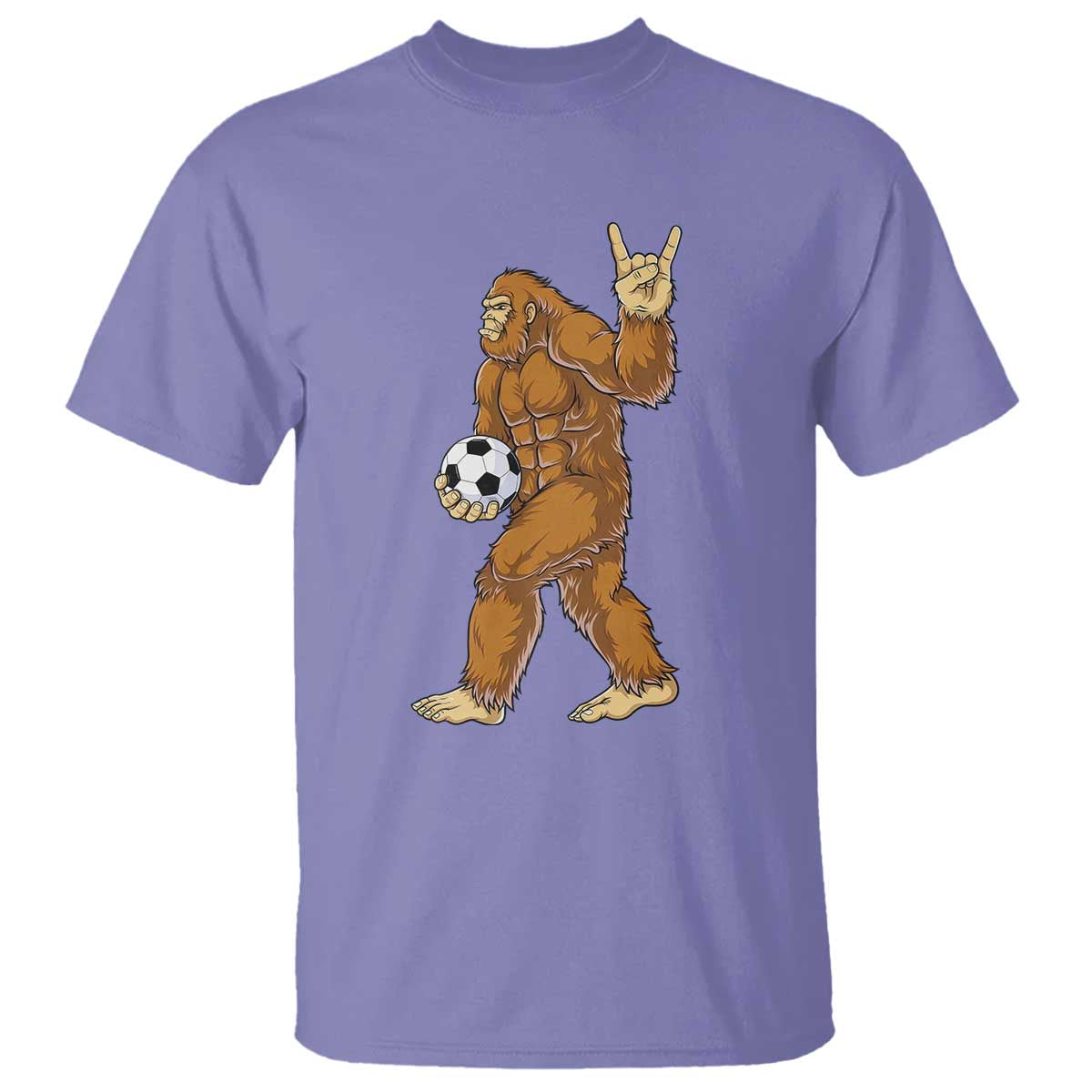 Funny Bigfoot Soccer Player T Shirt Folklore Cryptid Gift