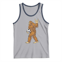 Funny Bigfoot Soccer Player Tank Top Folklore Cryptid Gift