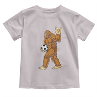 Funny Bigfoot Soccer Player Toddler T Shirt Folklore Cryptid Gift