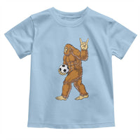 Funny Bigfoot Soccer Player Toddler T Shirt Folklore Cryptid Gift
