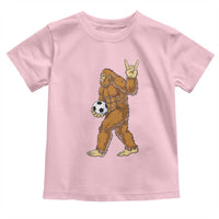 Funny Bigfoot Soccer Player Toddler T Shirt Folklore Cryptid Gift