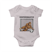 Funny Bigfoot Soccer Goalkeeper Baby Onesie Keepersquatch