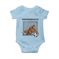 Funny Bigfoot Soccer Goalkeeper Baby Onesie Keepersquatch