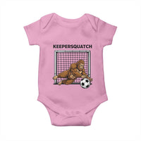 Funny Bigfoot Soccer Goalkeeper Baby Onesie Keepersquatch