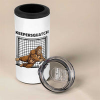 Funny Bigfoot Soccer Goalkeeper 4 in 1 Can Cooler Tumbler Keepersquatch