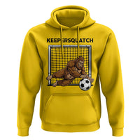 Funny Bigfoot Soccer Goalkeeper Hoodie Keepersquatch