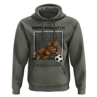 Funny Bigfoot Soccer Goalkeeper Hoodie Keepersquatch
