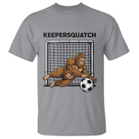 Funny Bigfoot Soccer Goalkeeper T Shirt Keepersquatch