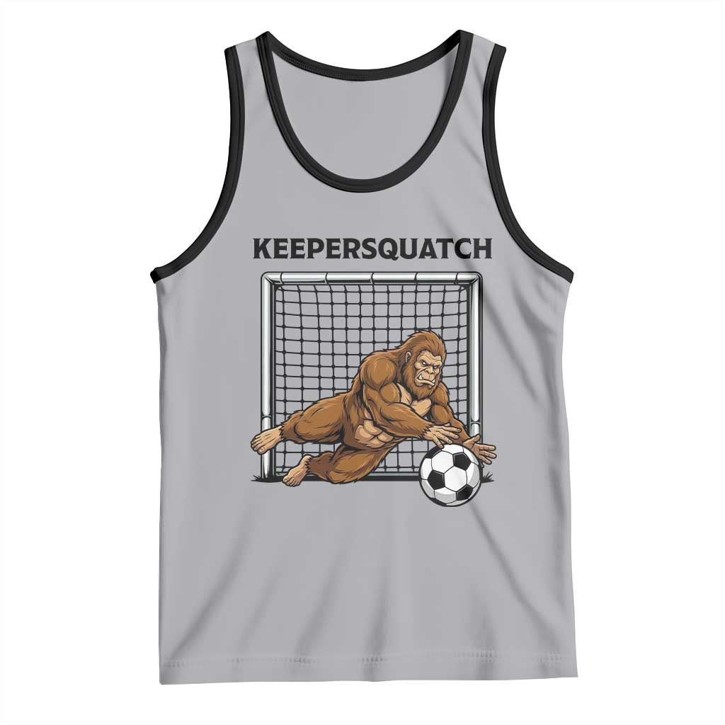 Funny Bigfoot Soccer Goalkeeper Tank Top Keepersquatch