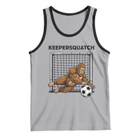 Funny Bigfoot Soccer Goalkeeper Tank Top Keepersquatch