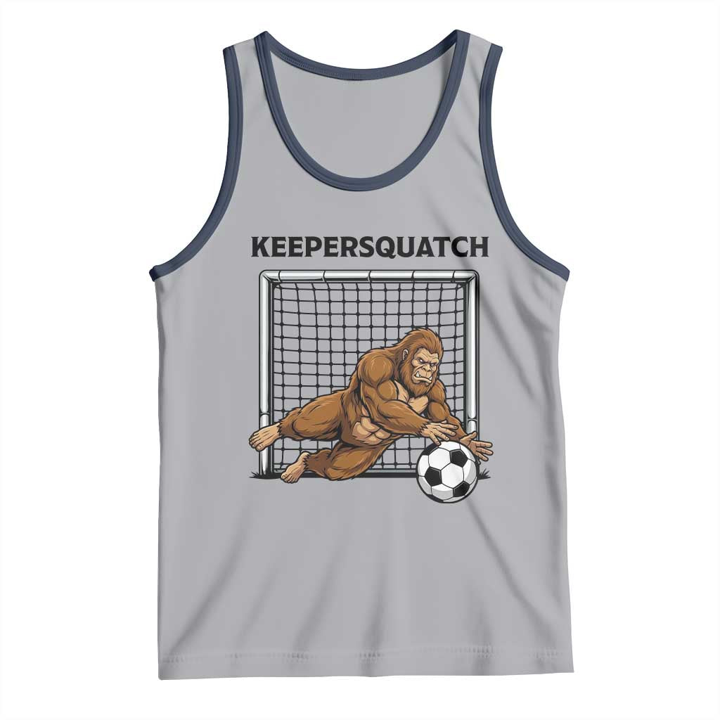 Funny Bigfoot Soccer Goalkeeper Tank Top Keepersquatch