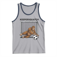 Funny Bigfoot Soccer Goalkeeper Tank Top Keepersquatch