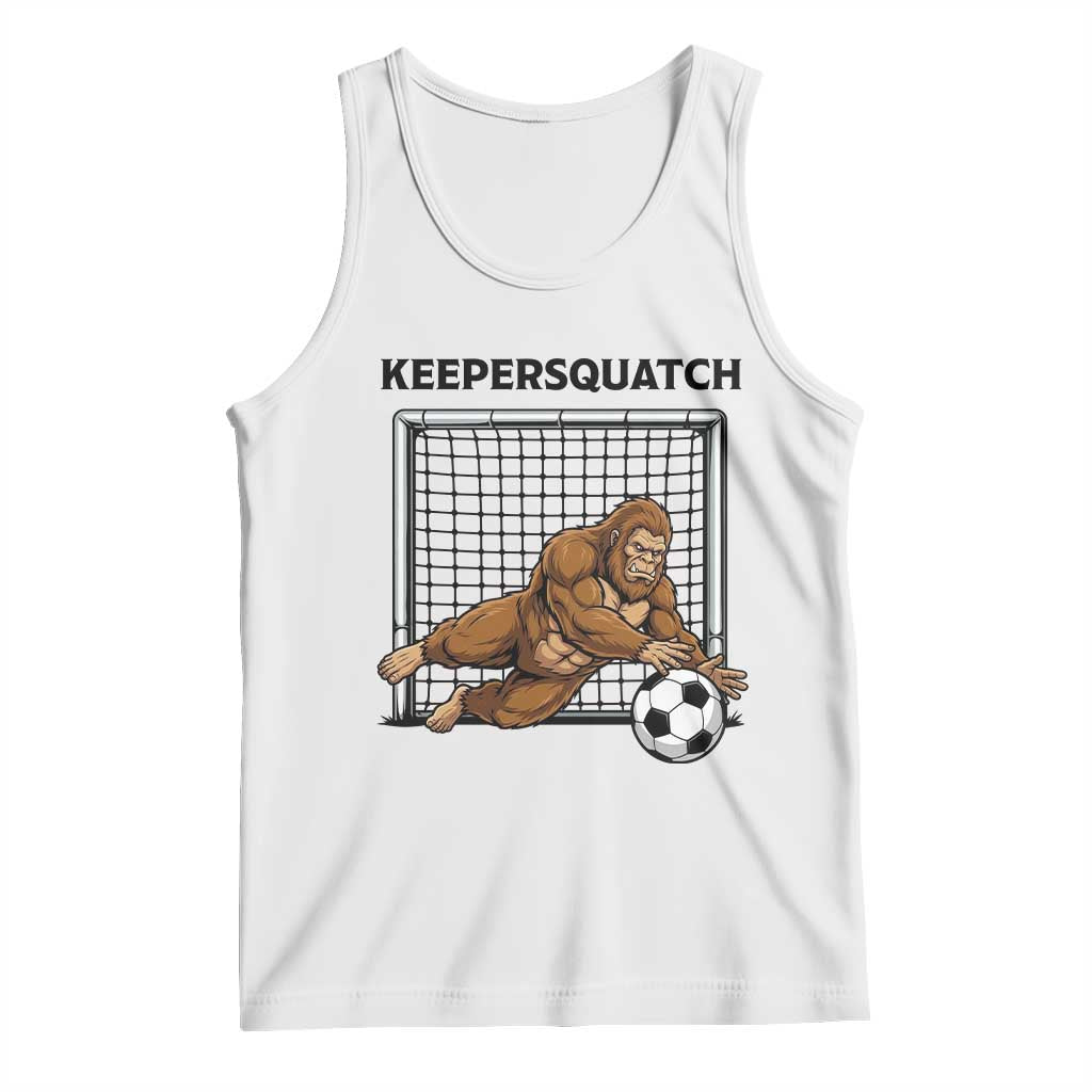 Funny Bigfoot Soccer Goalkeeper Tank Top Keepersquatch