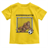 Funny Bigfoot Soccer Goalkeeper Toddler T Shirt Keepersquatch