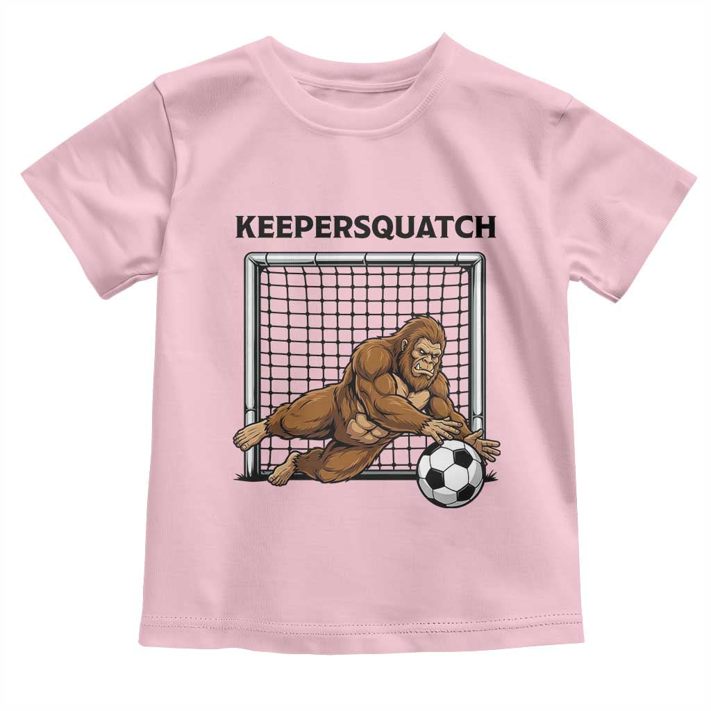 Funny Bigfoot Soccer Goalkeeper Toddler T Shirt Keepersquatch