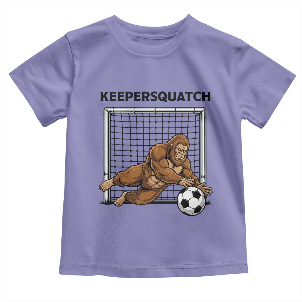 Funny Bigfoot Soccer Goalkeeper Toddler T Shirt Keepersquatch
