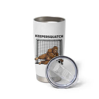 Funny Bigfoot Soccer Goalkeeper Tumbler Cup Keepersquatch