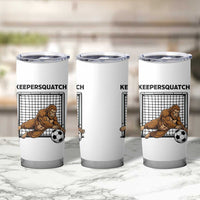 Funny Bigfoot Soccer Goalkeeper Tumbler Cup Keepersquatch