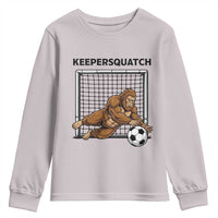 Funny Bigfoot Soccer Goalkeeper Youth Sweatshirt Keepersquatch