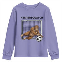 Funny Bigfoot Soccer Goalkeeper Youth Sweatshirt Keepersquatch