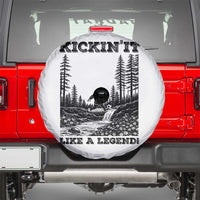 Kickin It Like A Legend Spare Tire Cover Funny Bigfoot Soccer Player