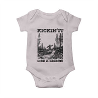 Kickin It Like A Legend Baby Onesie Funny Bigfoot Soccer Player