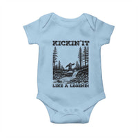 Kickin It Like A Legend Baby Onesie Funny Bigfoot Soccer Player