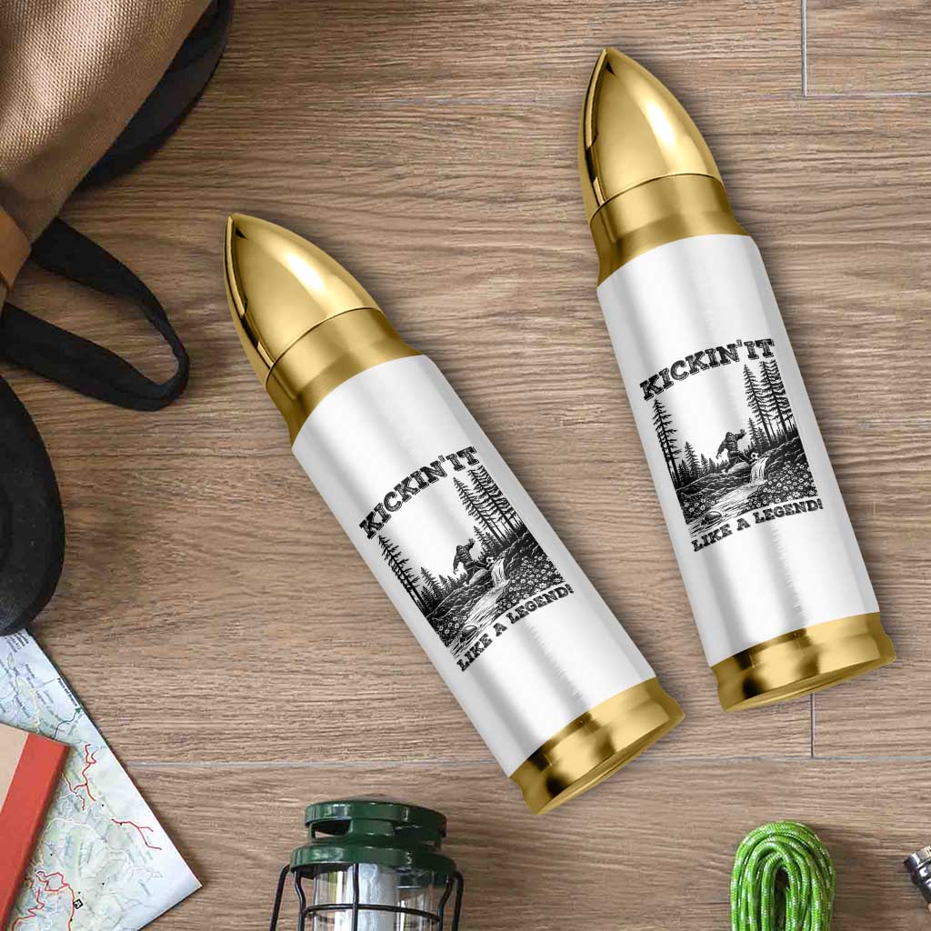 Kickin It Like A Legend Bullet Tumbler Funny Bigfoot Soccer Player