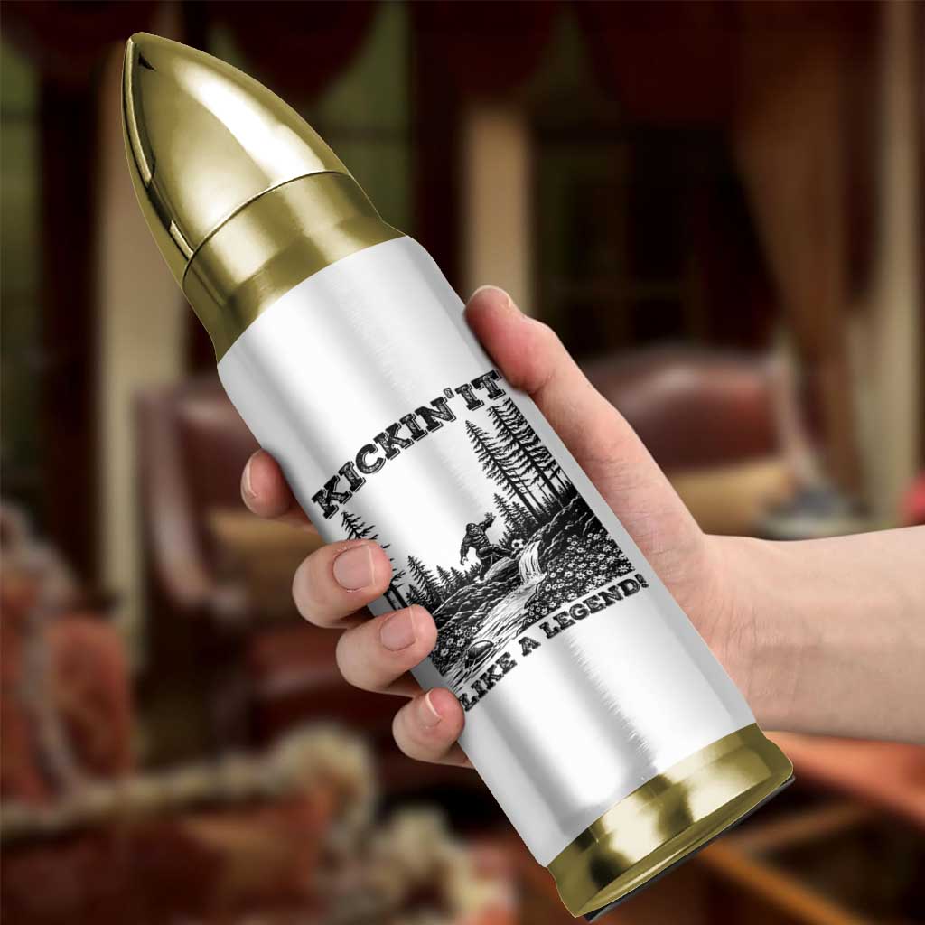 Kickin It Like A Legend Bullet Tumbler Funny Bigfoot Soccer Player