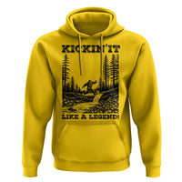 Kickin It Like A Legend Hoodie Funny Bigfoot Soccer Player