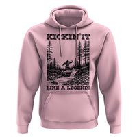 Kickin It Like A Legend Hoodie Funny Bigfoot Soccer Player