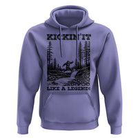 Kickin It Like A Legend Hoodie Funny Bigfoot Soccer Player