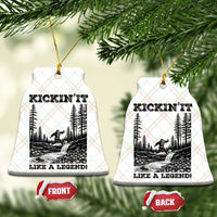 Kickin It Like A Legend Ceramic Ornament Funny Bigfoot Soccer Player