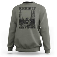 Kickin It Like A Legend Sweatshirt Funny Bigfoot Soccer Player