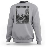 Kickin It Like A Legend Sweatshirt Funny Bigfoot Soccer Player