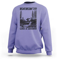 Kickin It Like A Legend Sweatshirt Funny Bigfoot Soccer Player