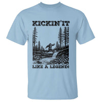 Kickin It Like A Legend T Shirt Funny Bigfoot Soccer Player