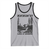 Kickin It Like A Legend Tank Top Funny Bigfoot Soccer Player
