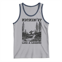 Kickin It Like A Legend Tank Top Funny Bigfoot Soccer Player