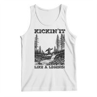Kickin It Like A Legend Tank Top Funny Bigfoot Soccer Player