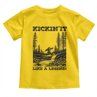 Kickin It Like A Legend Toddler T Shirt Funny Bigfoot Soccer Player