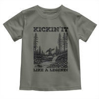 Kickin It Like A Legend Toddler T Shirt Funny Bigfoot Soccer Player