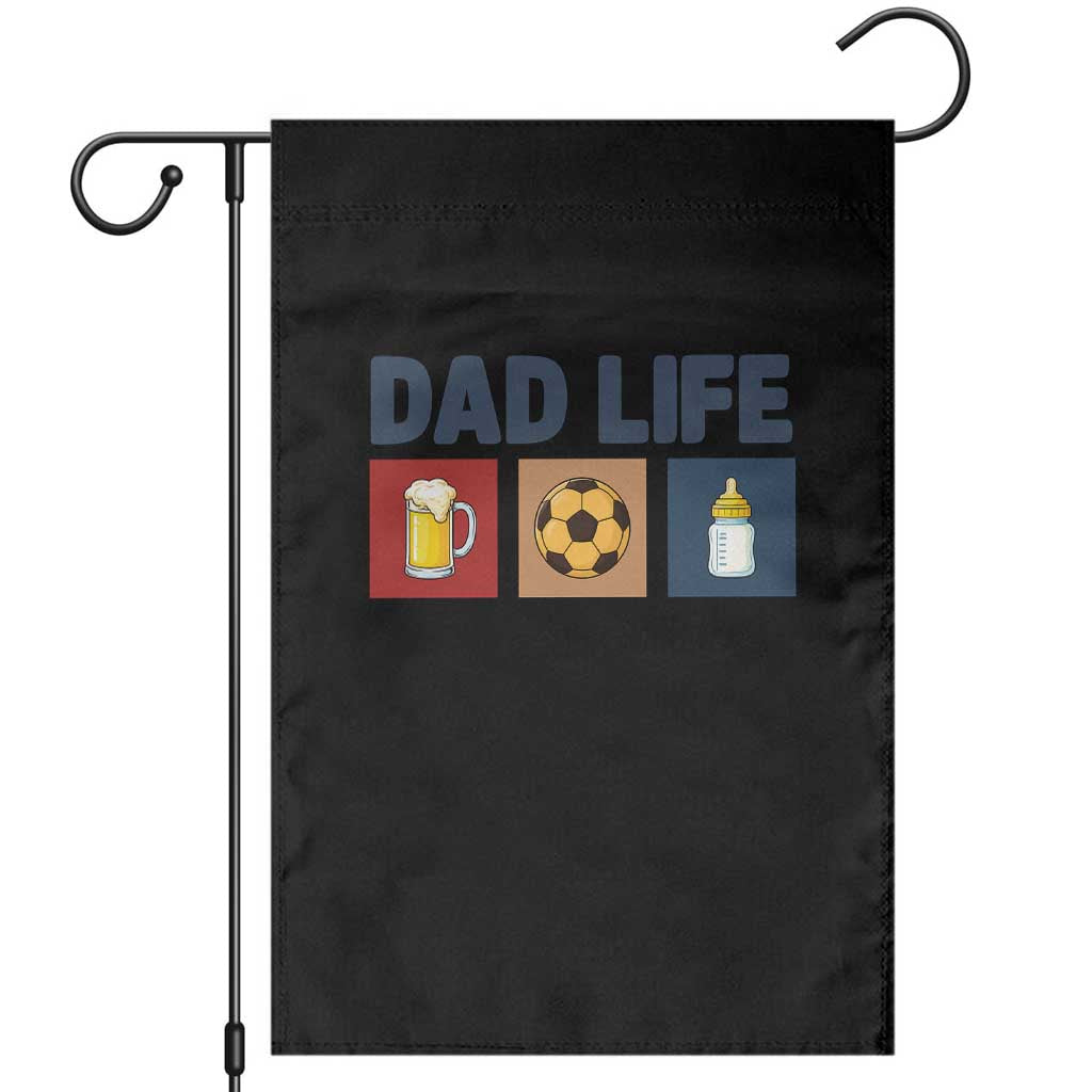 Dad Life Soccer Beer Baby Bottle Garden Flag Fathers Day Gift
