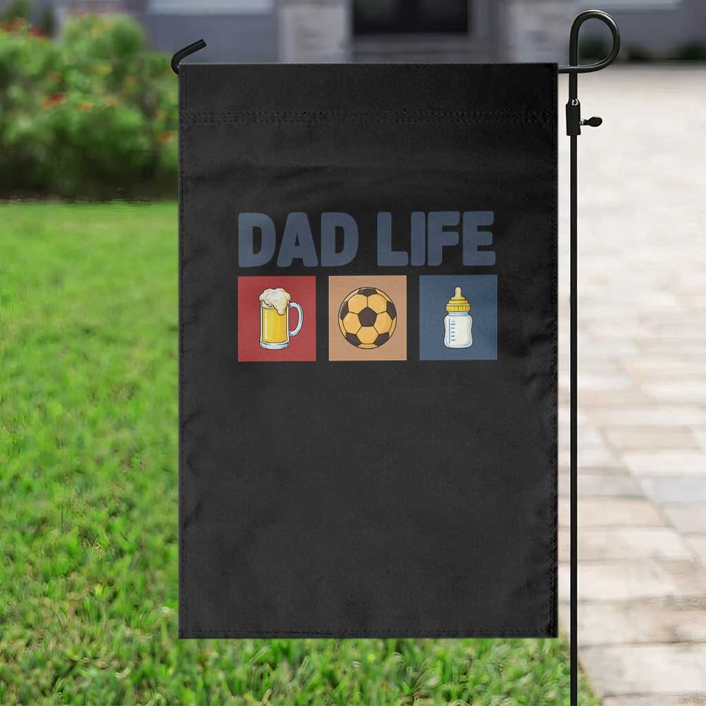 Dad Life Soccer Beer Baby Bottle Garden Flag Fathers Day Gift