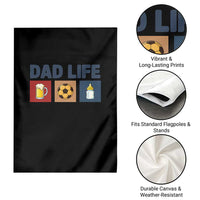 Dad Life Soccer Beer Baby Bottle Garden Flag Fathers Day Gift
