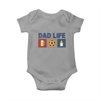 Dad Life Soccer Beer Baby Bottle Baby Onesie Fathers Day Gift